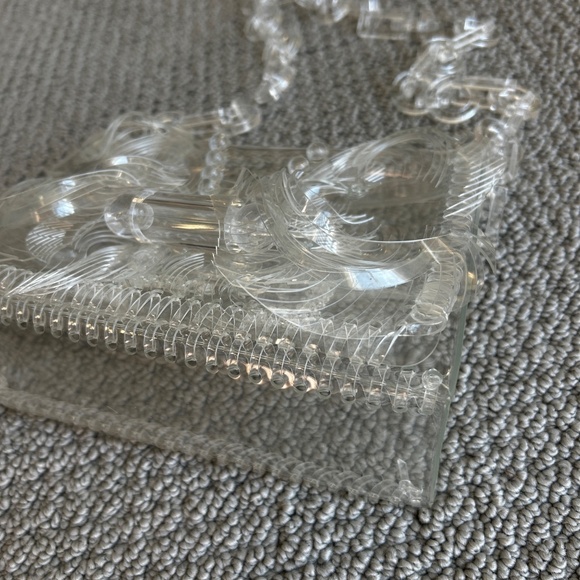 Mame Kurogouchi Sculptural Mini Chain Bag Clear Crossbody shoulder - Picture 5 of 11